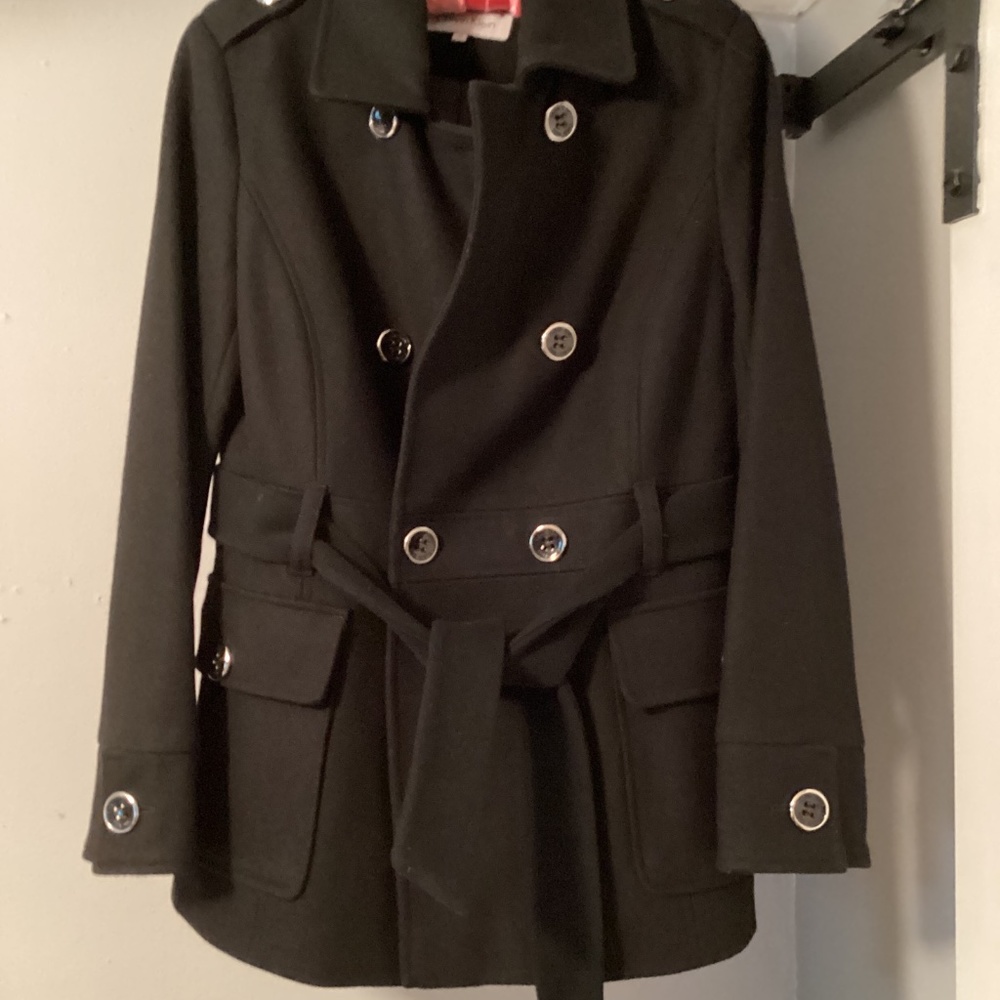 Calvin Klein Wool Peacoat black EUC 54163
